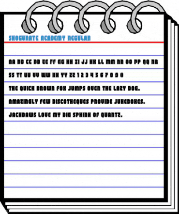 Shogunate Academy Regular Font