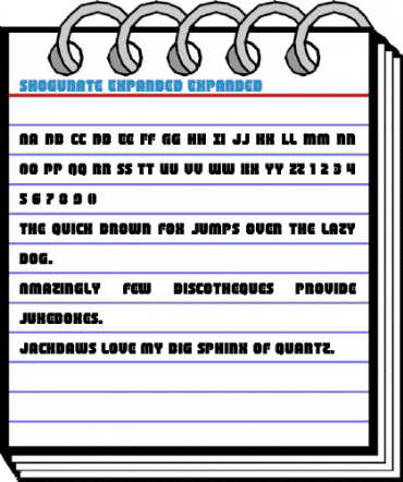 Shogunate Expanded Expanded Font