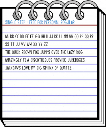 Single Step - Free For Personal Regular Font