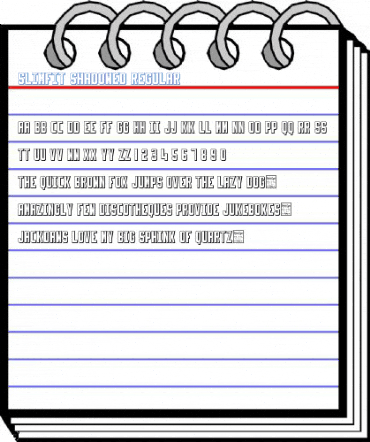 Slimfit Shadowed Regular Font