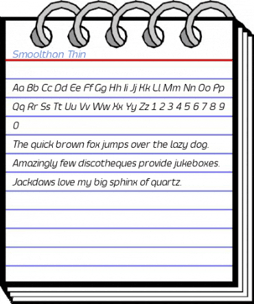 Smoolthan Thin Font