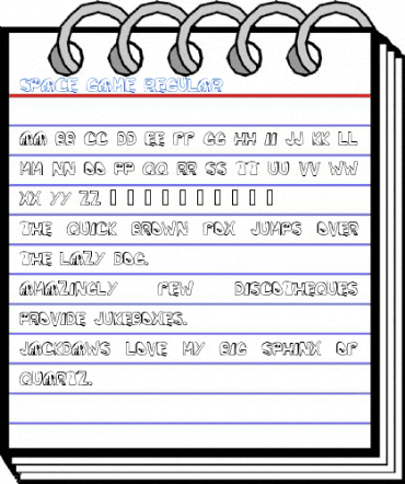 Space Game Regular Font