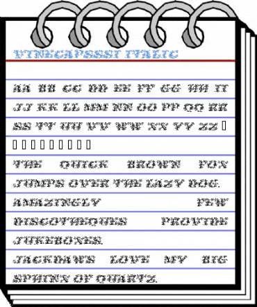 VineCapsSSi Italic Font