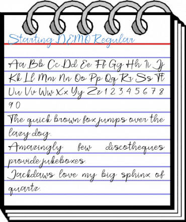 Starting DEMO Regular Font