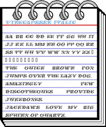 VineCapsSSK Italic Font