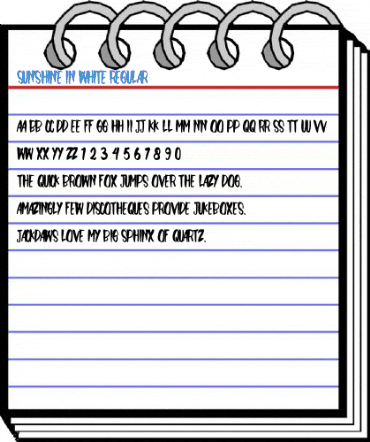 Sunshine In White Regular Font