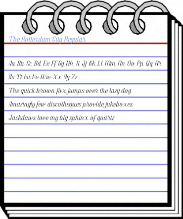 The Rotterdam City Regular Font