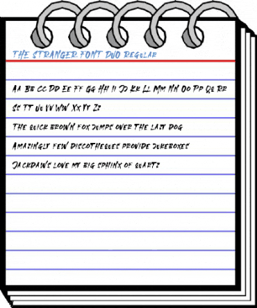 THE STRANGER FONT DUO Regular Font