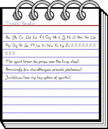 Trinyta Regular Font