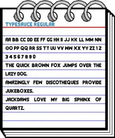 Typesauce Regular Font