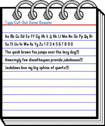 Typo Cut-Out Demo Regular Font