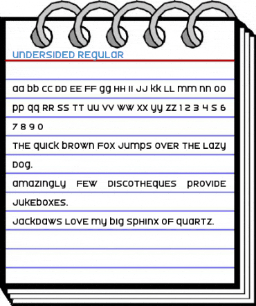 Undersided Regular Font