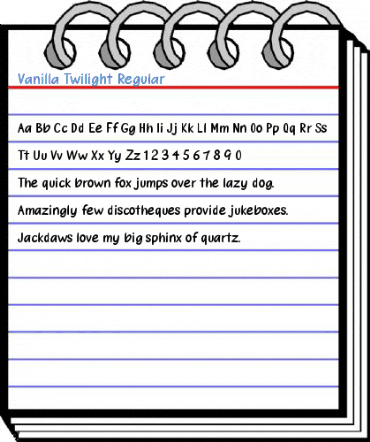 Vanilla Twilight Regular Font