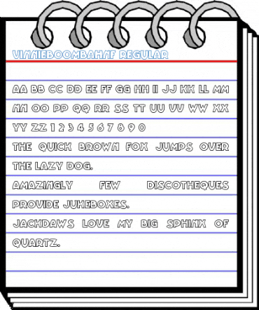 VinnieBoomBahNF Regular Font