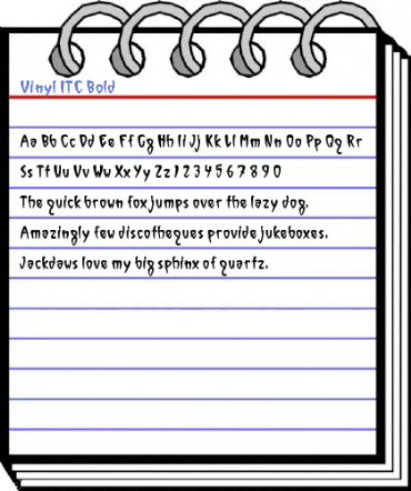 Vinyl ITC Bold Font