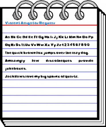 Violent Alligator Regular Font