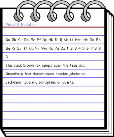 Virus43 Regular Font