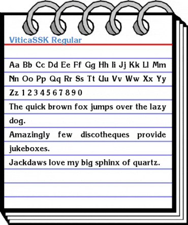 ViticaSSK Regular Font