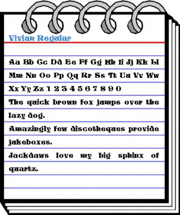 Vivian Regular Font