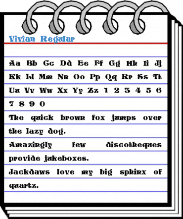 Vivian Regular Font