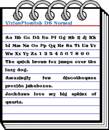 VivianFlourish DS Normal Font