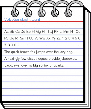 VolvoSansLight Light Font