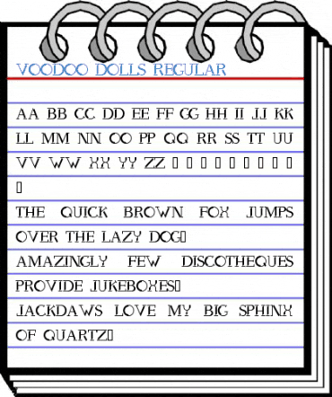 Voodoo Dolls Regular Font