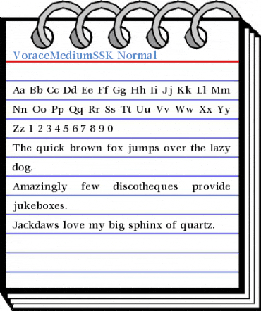 VoraceMediumSSK Normal Font