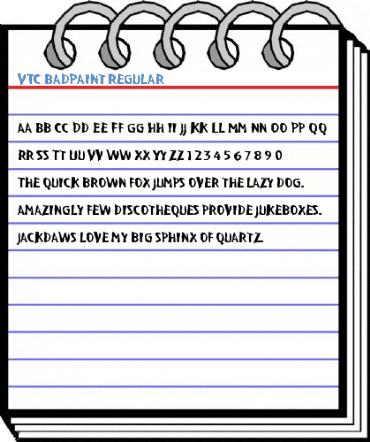 VTC BadPaint Regular Font