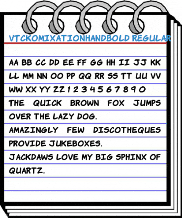 VTCKomixationHandBold Regular Font