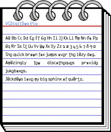 VTDigitDog Pig Font