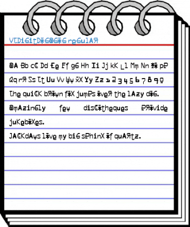 VTDigitDogAgog Regular Font