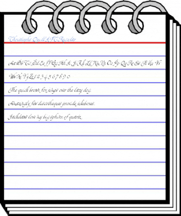 Christophs Quill ITC Regular Font