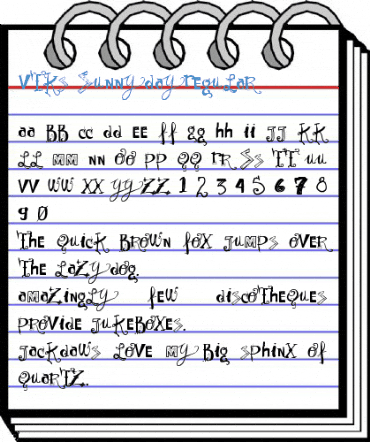 Vtks Sunny Day Regular Font