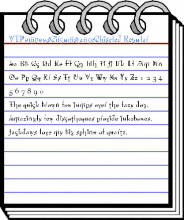 VTPompousCircumstanceChiseled Regular Font