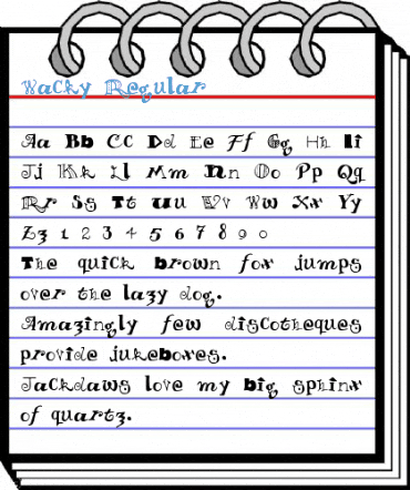 Wacky Regular Font