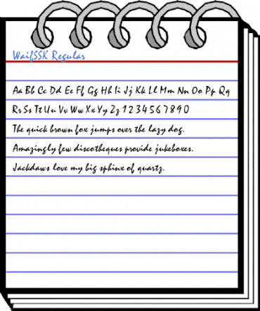 WaifSSK Regular Font