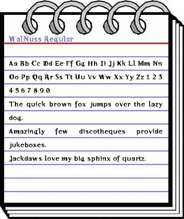 WalNuss Regular Font
