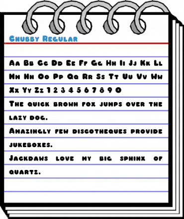 Chubby Regular Font