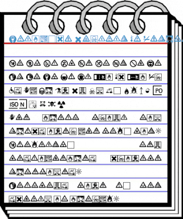 Linotype Warning Pi Regular Font