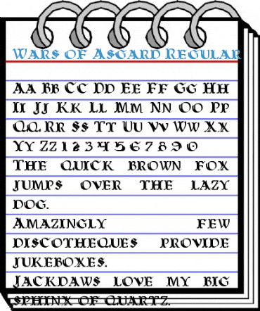 Wars of Asgard Regular Font