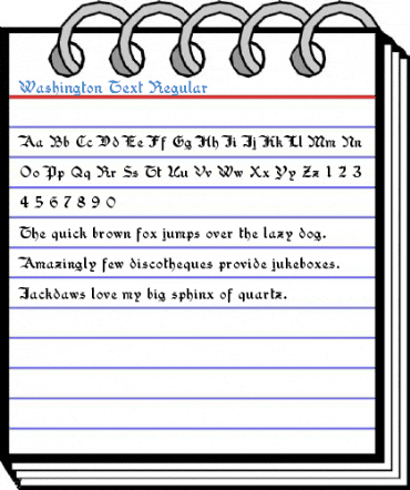 Washington Text Regular Font
