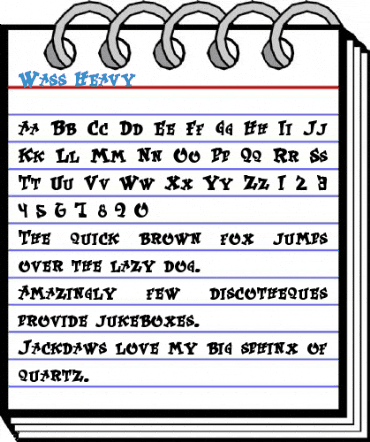 Wass Heavy Font