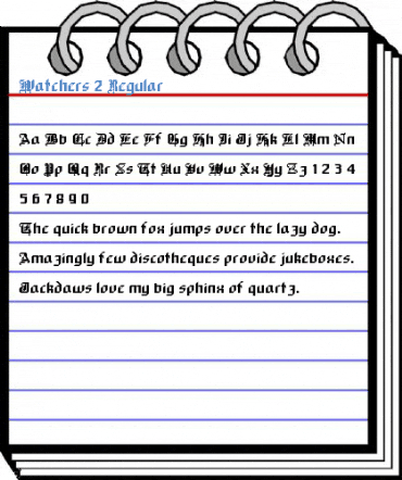 Watchers 2 Regular Font