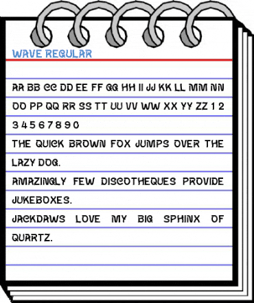 Wave Regular Font