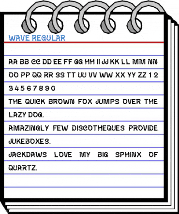 Wave Regular Font