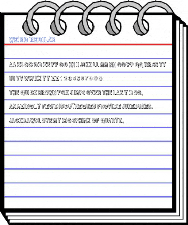 Weird Regular Font