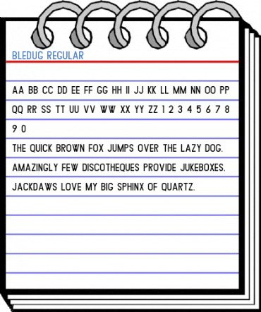 Bledug Regular Font