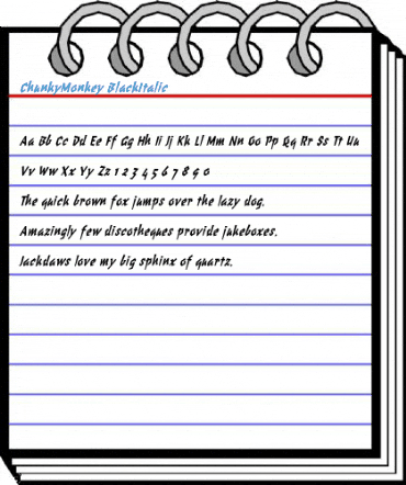 ChunkyMonkey BlackItalic Font