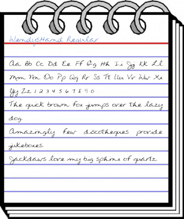 WendysHand Regular Font
